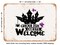 DECORATIVE METAL SIGN - Ghoulish Guests Welcome - 3 - Vintage Rusty Look